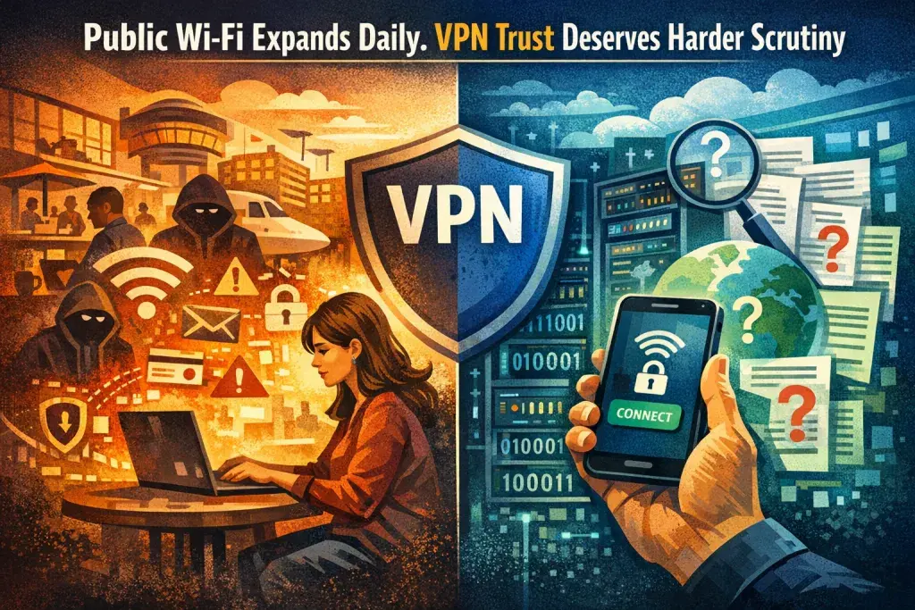 Public Wi-Fi Expands Daily. VPN Trust Deserves Harder Scrutiny